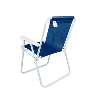 Cadeira De Praia Em Aço Pintado Até 110kg Sannet - Mor