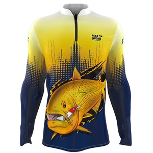 Camiseta De Pesca FPS 50+ Dourado - Mar Negro