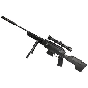 Carabina de Pressão Black Ops Sniper 5.5mm + Capa 120 New + Chumbo Technogun Mamuth 5.5mm