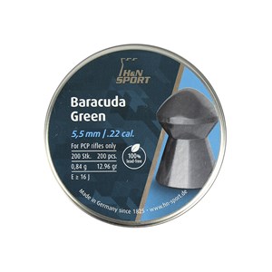 Chumbinho Baracuda Green 5.5mm 200un. - H&N