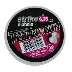 Chumbinho Strike Diabolo 30.44 Grains 6.35mm 100un. - Technogun