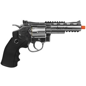 Revólver Airsoft CO2 ASG Dan Wesson Silver 4" Full Metal