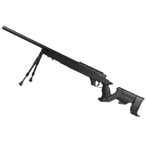Rifle Airsoft GBB Well Sniper G22B Semi-Metal Preto + Bipé Full Metal